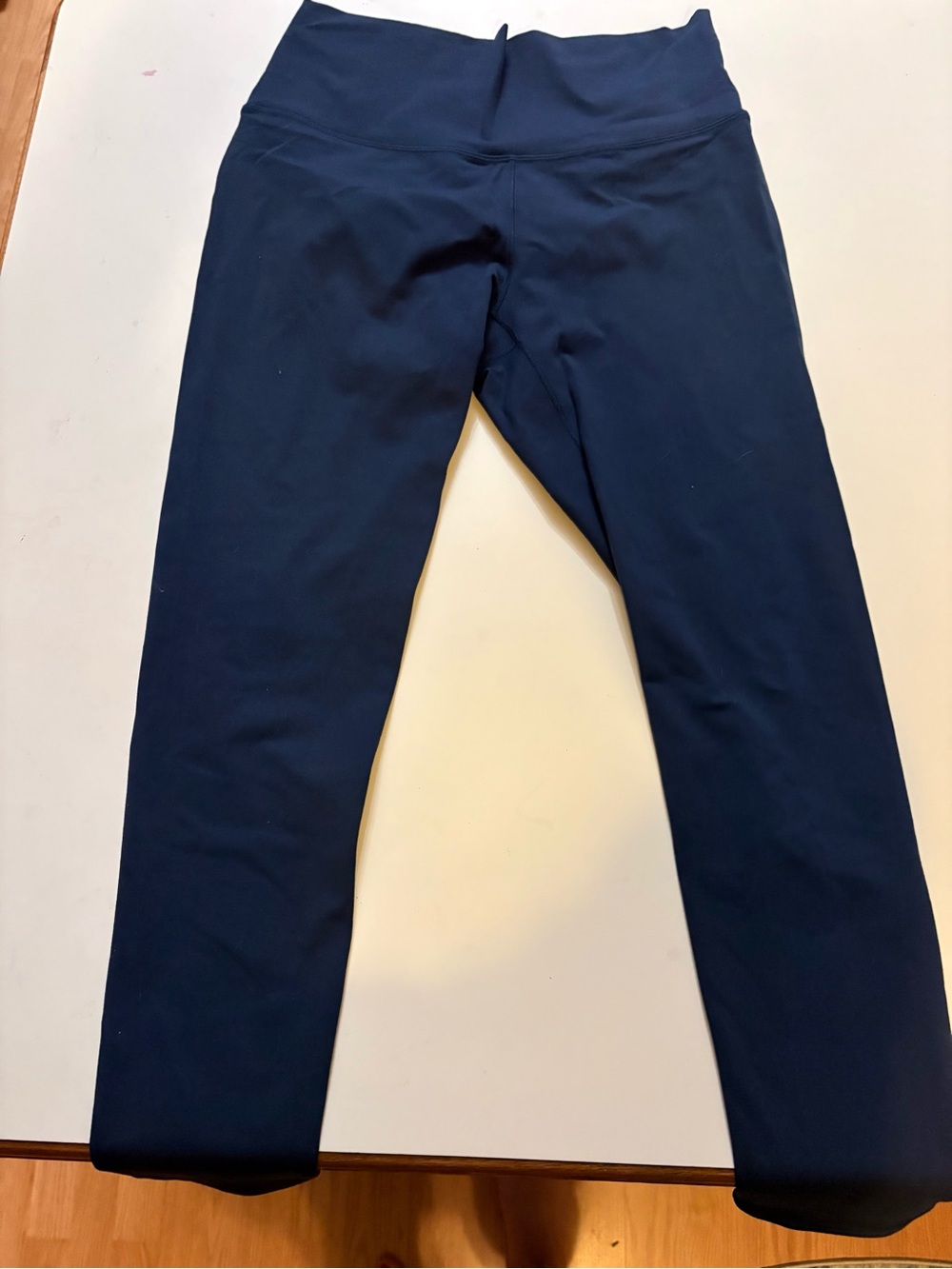 High-Rise Navy Performance Leggings for Women